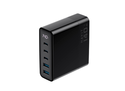 Karikues stacionar Havit UCLE004, 140W, 3x USB C, 2x USB A, i zi