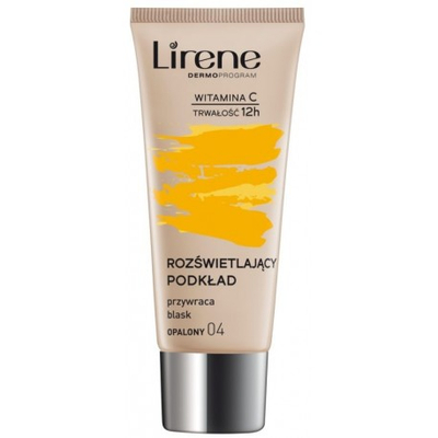 Krem pudër ndriçuese Lirene Vitamin C, Tan 04, 30 ml