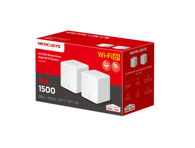 Sistem mesh WiFi Mercusys Halo H60X, AX1500, dual band, i bardhë