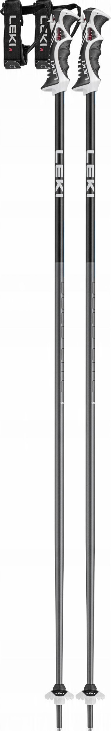 Shkopinj skish Leki Bold Lite S, 120 cm, alumini, gri e zezë edhe blu