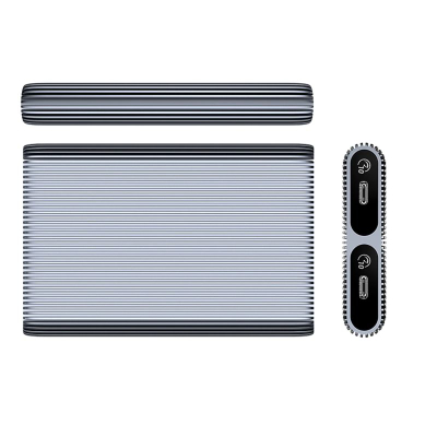 Kuti e jashtme SSD Orico AM2C3-2N, për 2x M.2 NVMe, USB‑C 3.2 10Gb/s, gri