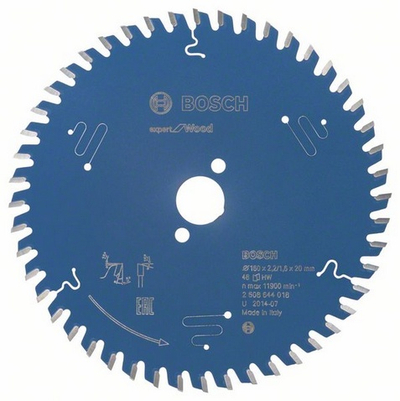 Fletë rrethore për dru Bosch Expert 2608644018, 160 mm, 48 dhëmbë, ngjyrë argjendtë