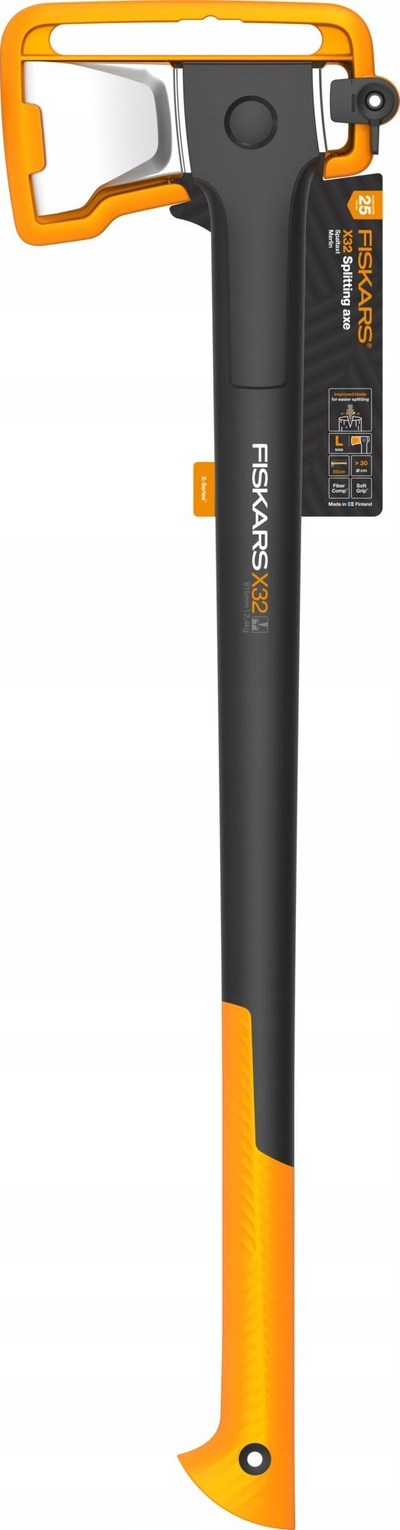 Sëpatë copëtimi Fiskars X-series X32, 1069108, dorezë FiberComp, portokalli e zezë