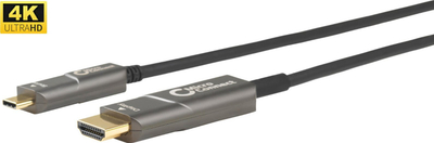 Kabllo USB C në HDMI MicroConnect USB3.1CHDMI15OP, 15m, 4K, gri