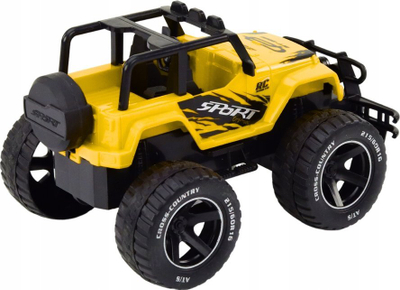 Makina me telekomandë Leantoys Off-Road 1:18, 245 x 155 mm, e verdhë