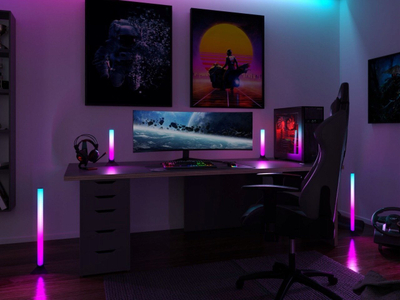 Stande për lightbar Paulmann EntertainLED, set 2 copë, për 30 cm dhe 60 cm, të zeza