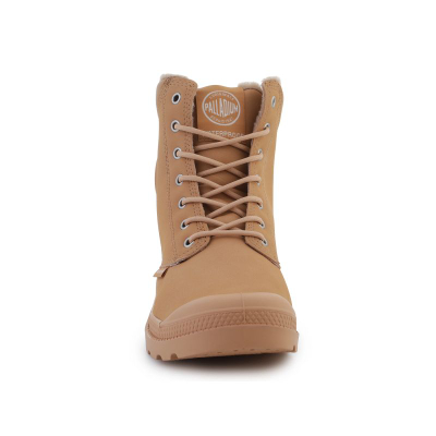 Унисекс чизми Palladium PAMPA SPORT CUFF WPS, водоотпорни, со овча волна (shearling), беж