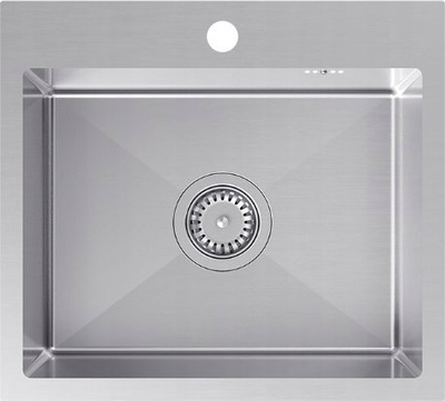 Lavaman kuzhine Quadron Luke 100, çelik inox, legen i vetëm, rubinet krom