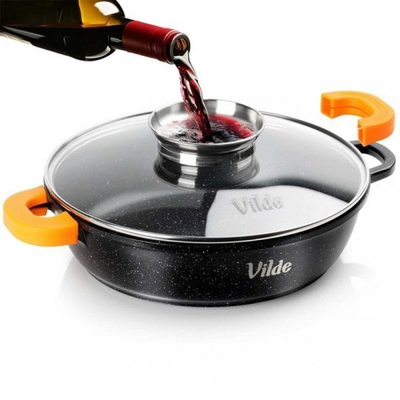 Tigan i thellë Vilde Terruna Aroma, 28 cm, 3.3 l, gri granit