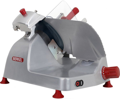 Prerëse Berkel Pro Line XS25, elektrike profesionale, me shtresë Teflon, gri me të kuqe