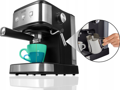 Makina kafe me presion First Austria 5476-2, 15 bar, 1.5L, inox