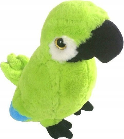 Lodër pelushi Beppe Parrot Ara Green Mascot 13744, 28cm, jeshile