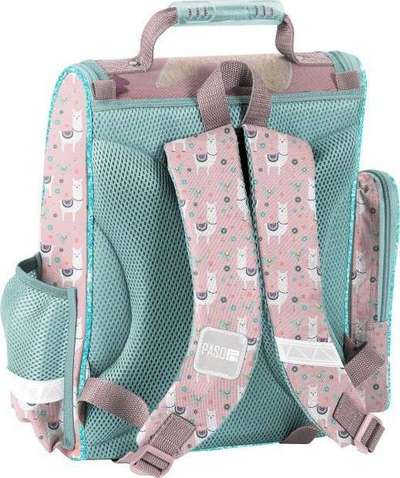 Çantë shkolle Paso School Satchel Lama PP22LM-525, ergonomike, për ciklin fillor, rozë mente