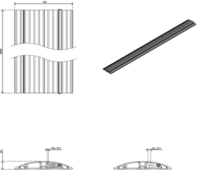 Kanal kabllosh Dataflex Addit 423, dysheme, 150 cm, i zi