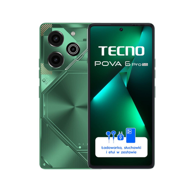 Telefoni TECNO POVA 6 Pro, 12GB RAM, 256GB, 5G, jeshile