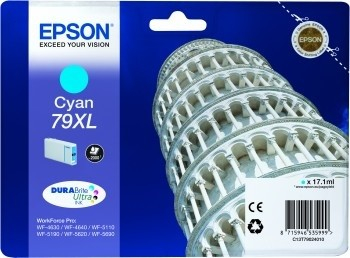 Ngjyrë për printer Epson C13T79024010, e kaltër