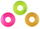 Пливачки прстен Intex Swimming Ring Neon, 91cm, винил, повеќебоен