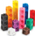 Lodër mësimore Learning Resources Mathlink Cubes, set me 100 kuba, me shumë ngjyra