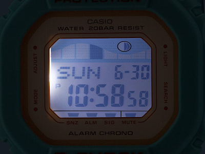 Orë dore Casio, e portokalltë