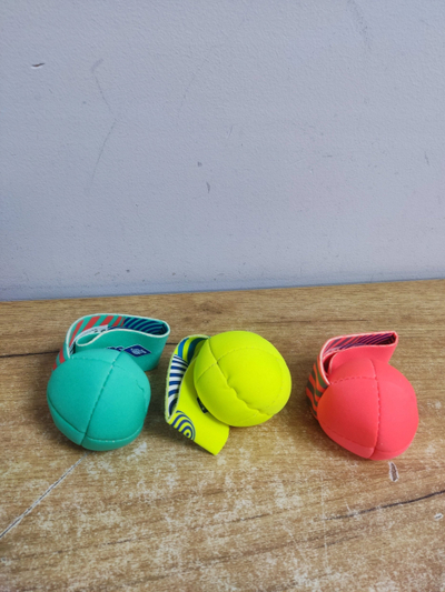 Set topa zhytjeje SCHILDKRÖT Neoprene Diving Ball With Tail, 3 copë, për pishinë dhe det, shumëngjyrëshe