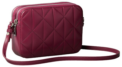 Çantë Calvin Klein Jeans Quilted Double Zip Camera, e vogël, lëkurë ekologjike, e zezë