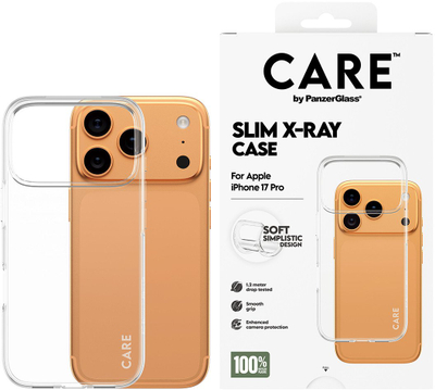 Mbulesë telefoni PanzerGlass X-Ray Case për iPhone 17 Pro, transparente