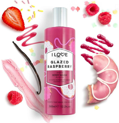 Xhel dushi për gra Glazed Raspberry, erë manaferrash të ëmbla, 350ml