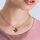 Charm Rosato Butterfly, argjend 925 roze, kristale ametisti, rozë