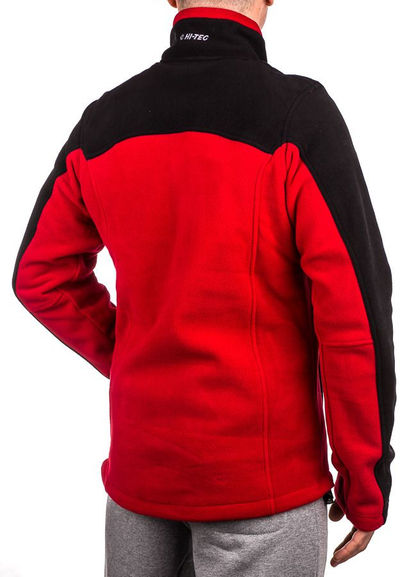 Polar për burra Hi-Tec Monar, 100% poliester, XL, i kuq