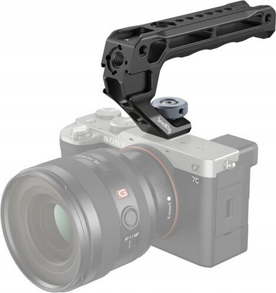 Dorezë sipër kamerë SmallRig Top Handle Lite 3764, montim cold shoe, alumini, e zezë