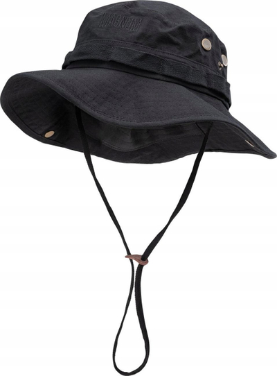 Kapelë Magnum Scrub Hat, pambuk 100%, me strehë të gjerë, e zezë