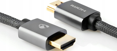 Kabllo HDMI Nedis High Speed, 1 m, 4K 60Hz, gri
