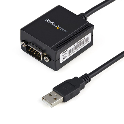 Kabllo StarTech, USB në Serial RS232, 1-port, e zezë