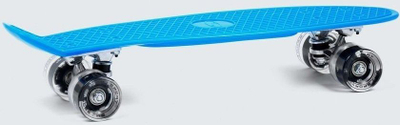Скејтборд Smj BS-2206 PL, 56 cm, тркала со ЛЕД, син