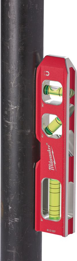Nivel torpedo Milwaukee Billet 4932459097, magnetik, metalik, i kuq