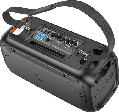 Altaparlant Bluetooth Hoco BS54, boksi i festave me mikrofonë, bateri rikarikueshme 3 orë, i zi