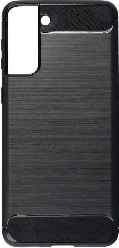Maskë Forcell Carbon për Samsung Galaxy S21 Plus, silikoni, e zezë