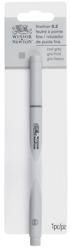 Laps fineliner Winsor &amp; Newton Cool Grey, 0.3mm, gri e ftohtë