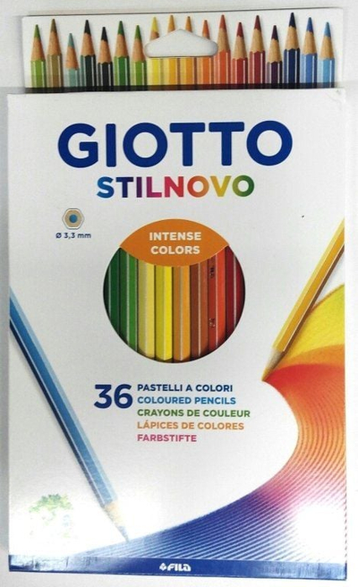 Боички моливи Giotto Stilnovo, сет 36 парчиња, шарени