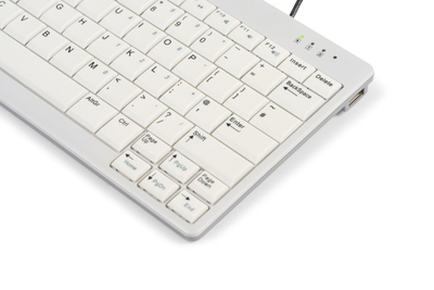 Tastierë BakkerElkhuizen Compact, me kabllo USB C, ergonomike, e zezë