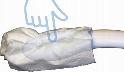 Ndihmës për higjenë intime Sundo Easywipe, ergonomik, pa lateks, i bardhë