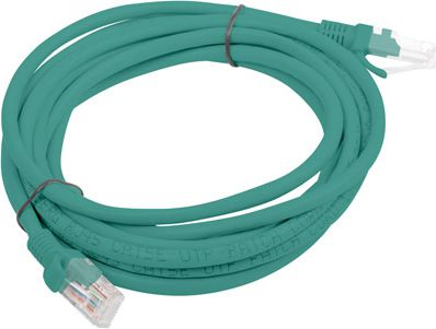 Kabllo rrjeti Lanberg Patchcord Cat6, 3m, e gjelbër