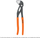 Клизни клешти Truper Slip Joint, 180mm, копче за брзо подесување, портокалова боја