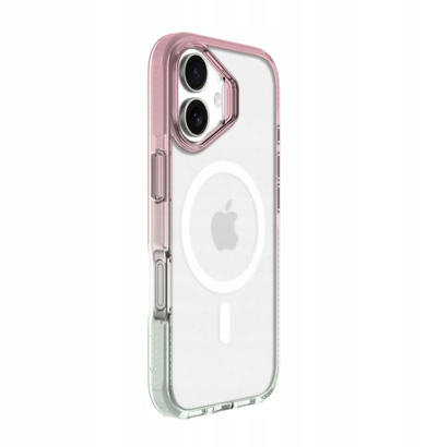Mbulesë telefoni Prodigee Flow për iPhone 17, MagSafe, transparente blush frost