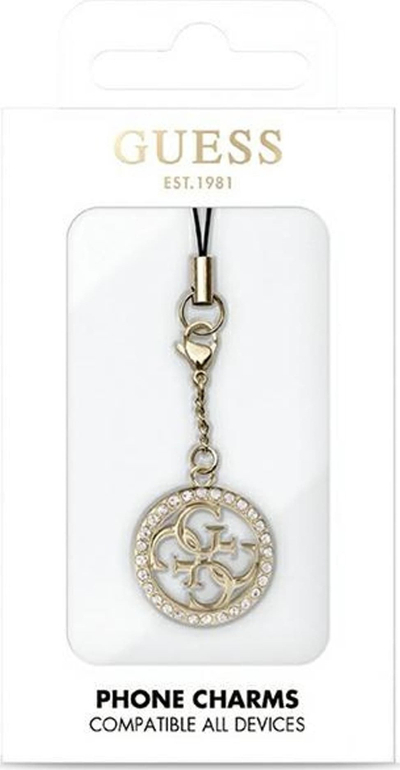 Varëse telefoni Guess Case Pendant GUCPM4DRD, 4G Rhinestone Charm, e artë