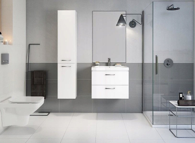 Dolap poshtë lavamani Cersanit Lara S926-005-DSM, 45x79x45 cm, 2 sirtarë, i bardhë