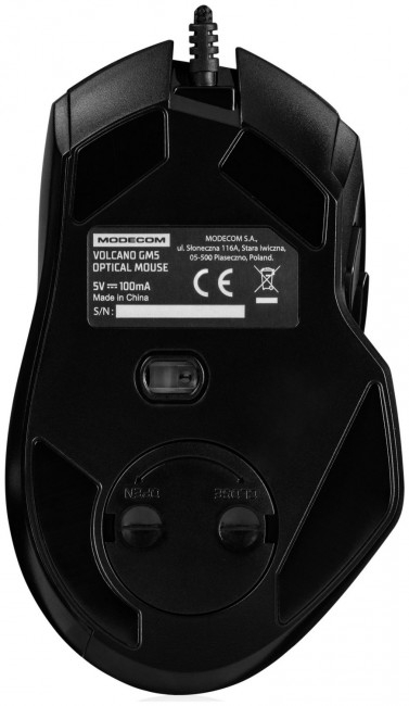 Maus gaming MODECOM Volcano MC GM5, me kabllo, optik, i zi