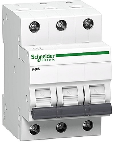 Ndërprerës automatik Schneider Electric K60N A9K01325, 3P, 25A, 6kA