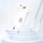 Karikues muri Dudao A27 MaxC, 35W, USB C edhe USB A, me kabllo USB C, i bardhë