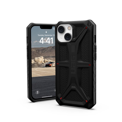 Mbulesë telefoni UAG Monarch për iPhone 14, Kevlar, e hollë, e zezë